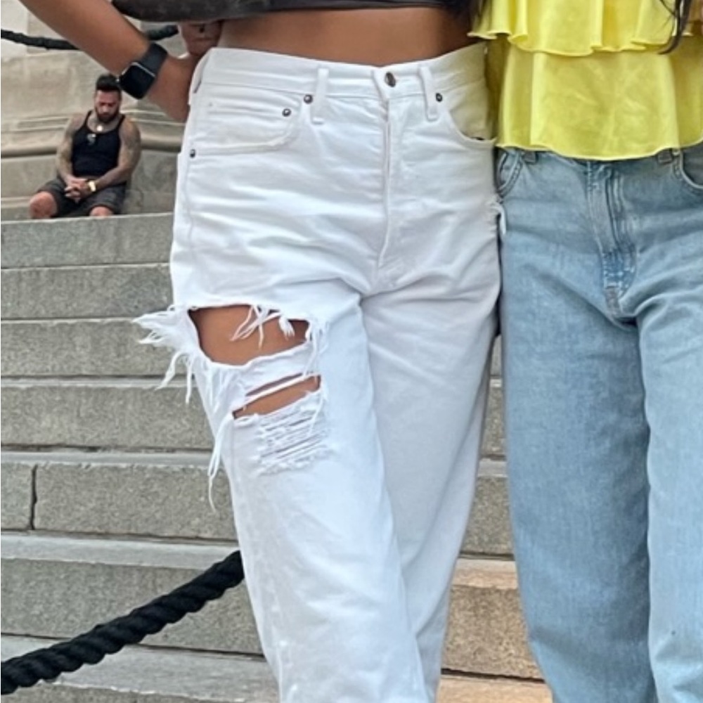 AGOLDE White Denim Jeans